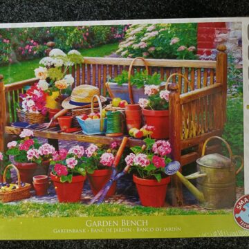 Puzzel Eurographics garden bench 1000 stukjes